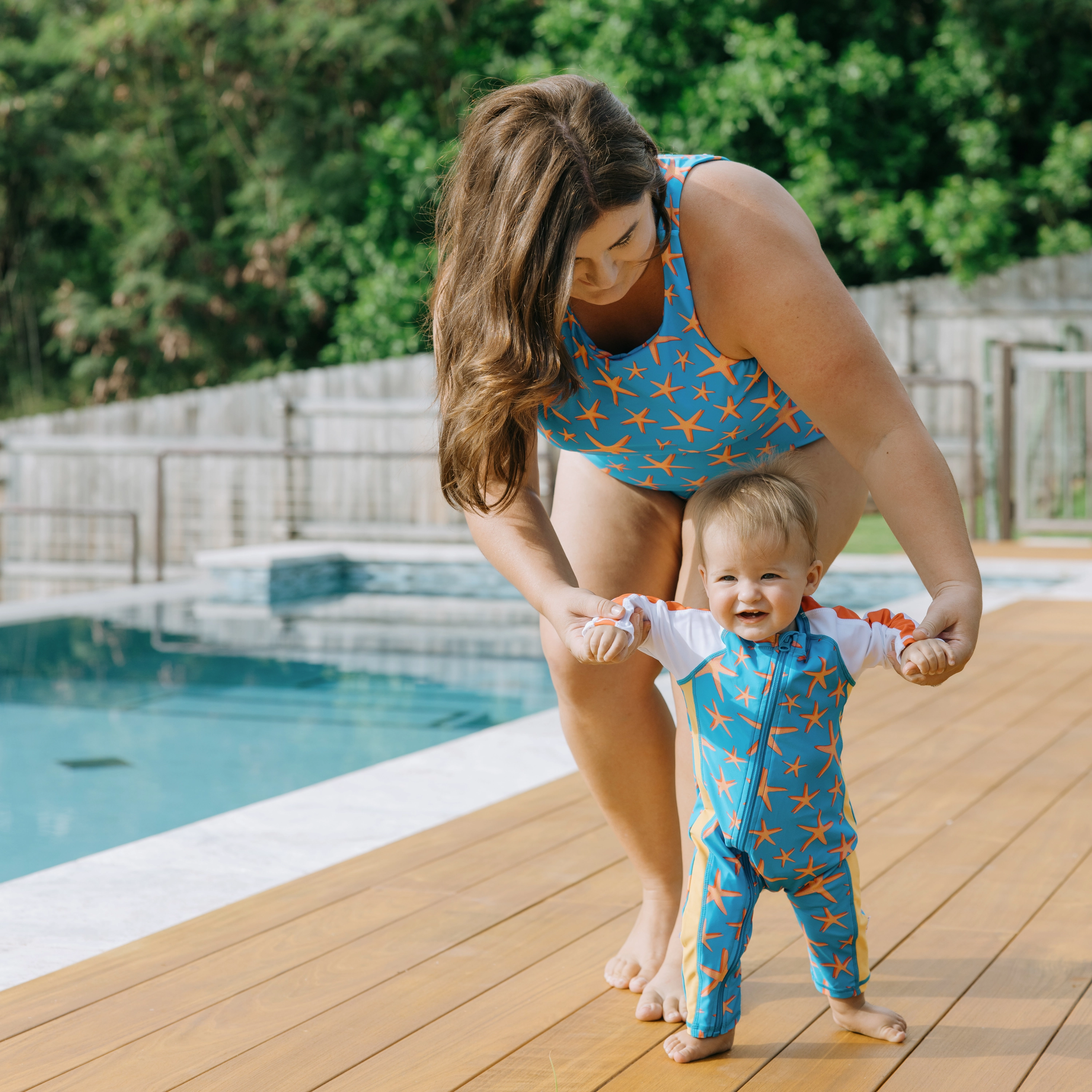 Sunsuit - Long Sleeve Romper Swimsuit | "Starfish"