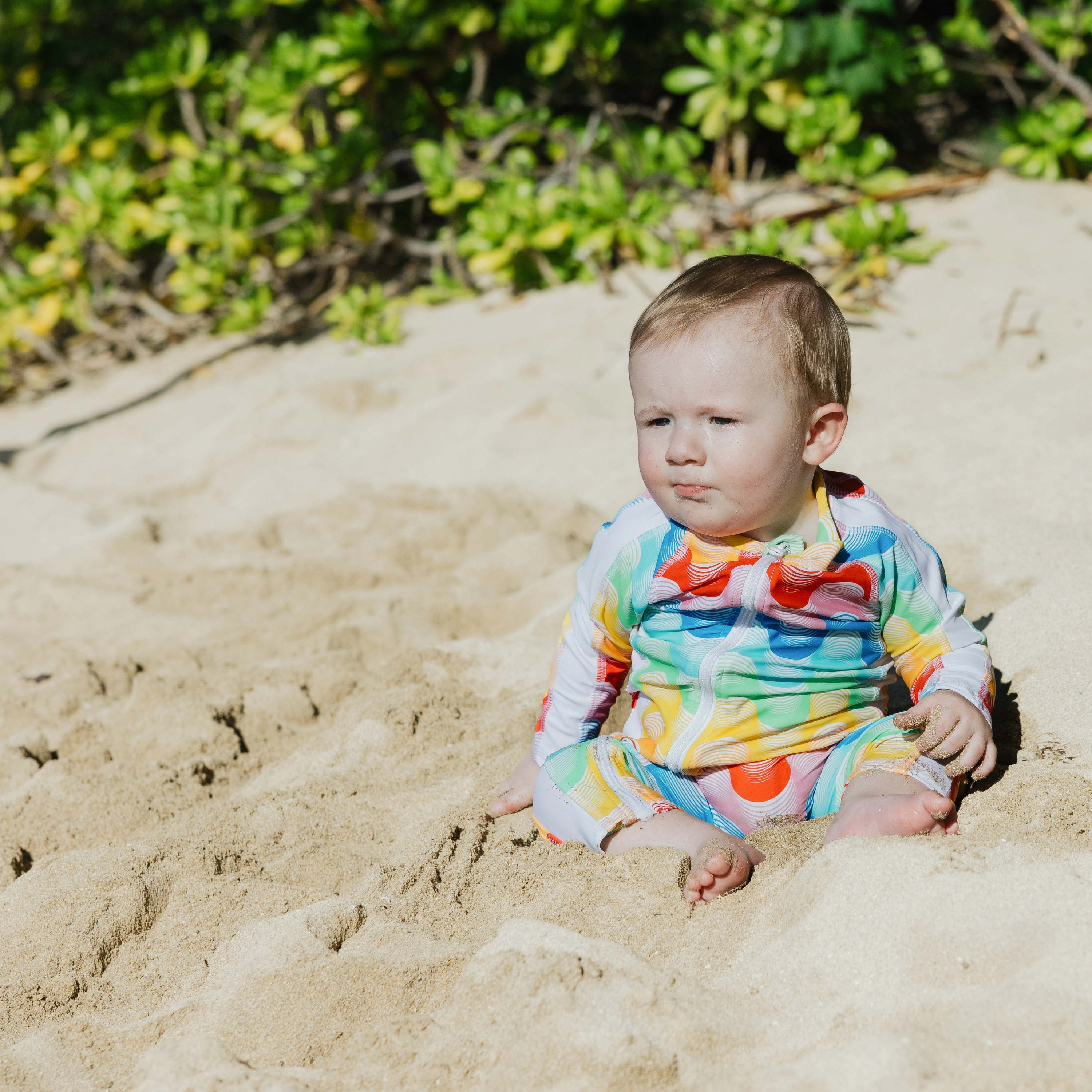 Sunsuit - Long Sleeve Romper Swimsuit | "Surf's Up"