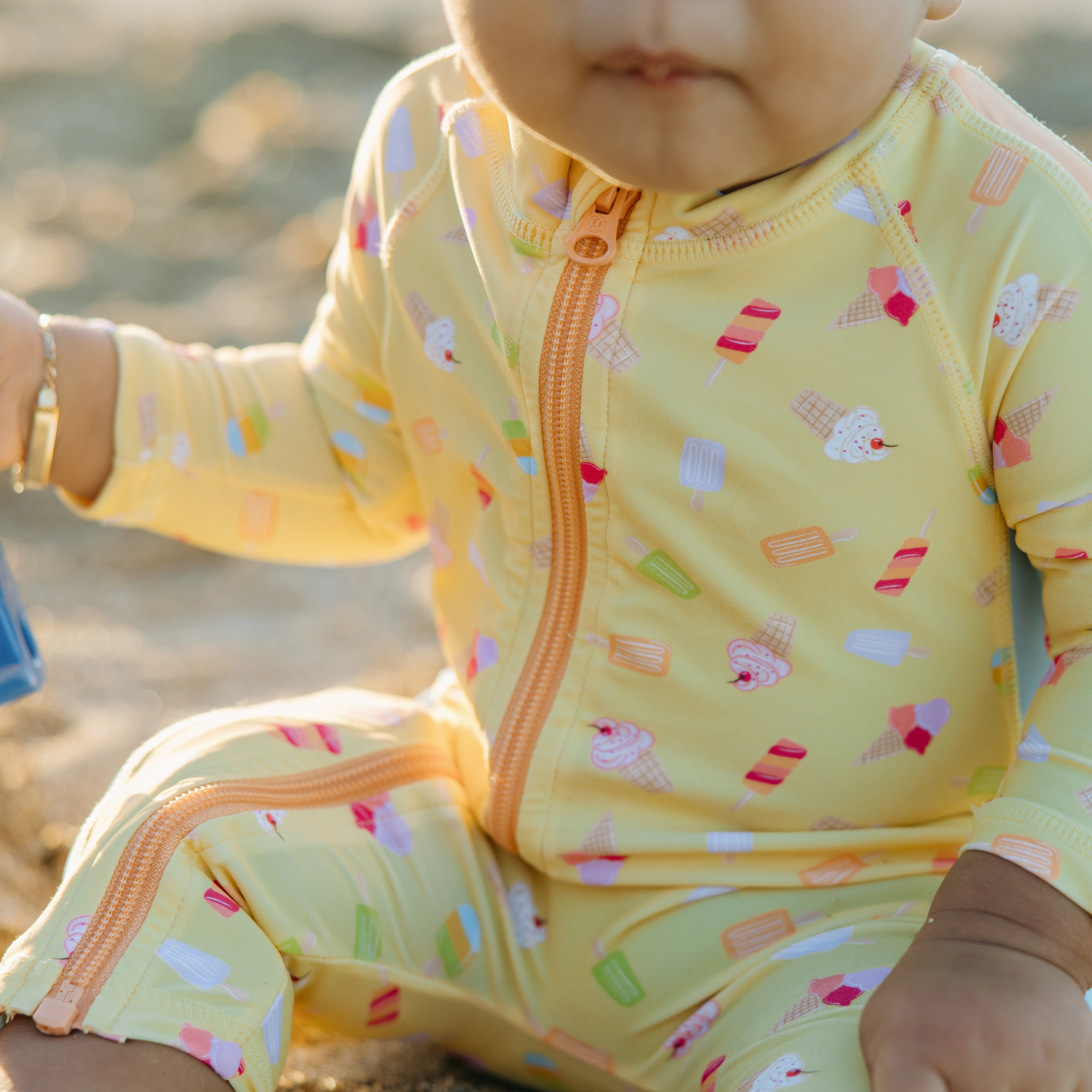 Sunsuit - Long Sleeve Romper Swimsuit | "Sweetie"