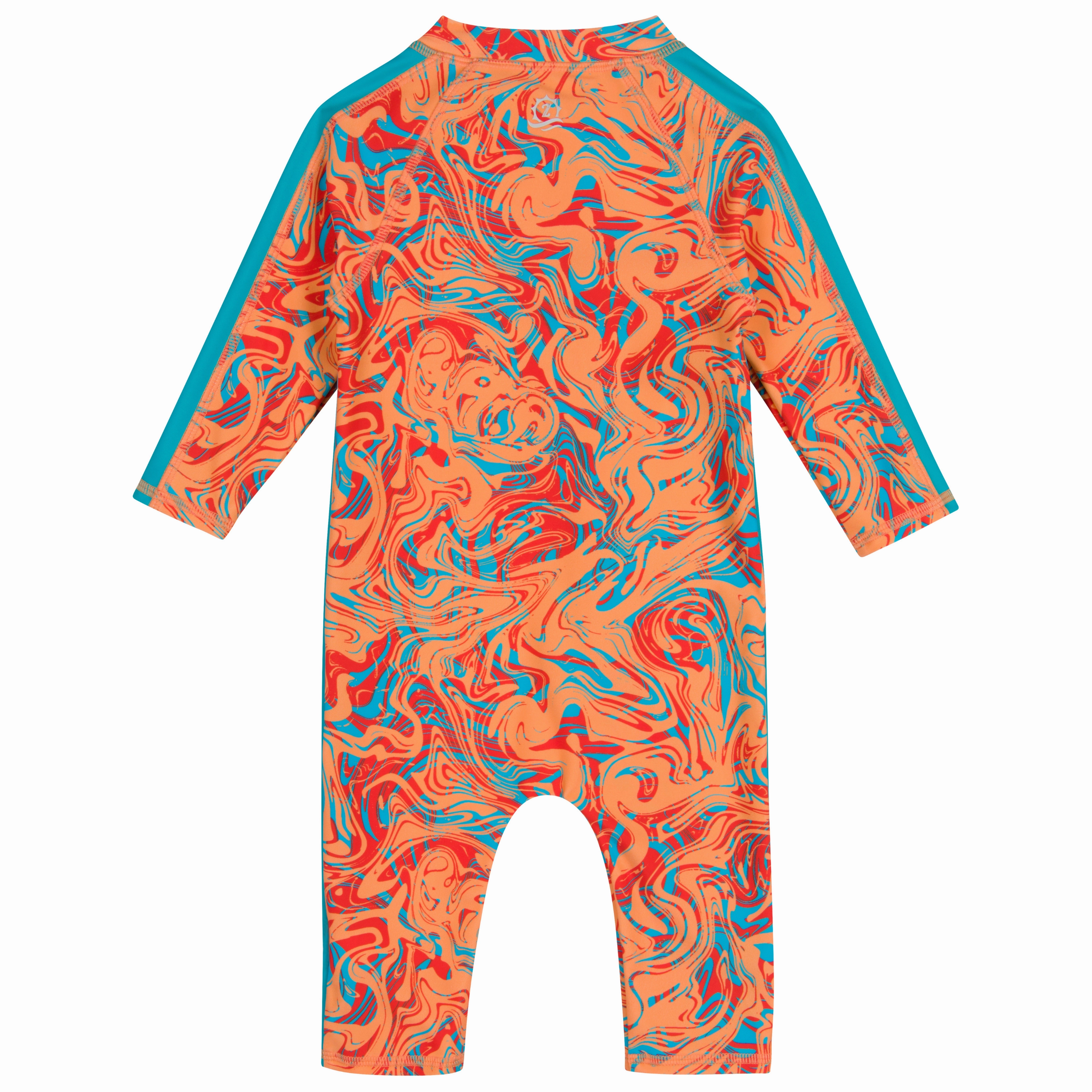 Sunsuit - Long Sleeve Romper Swimsuit | "Swirl"
