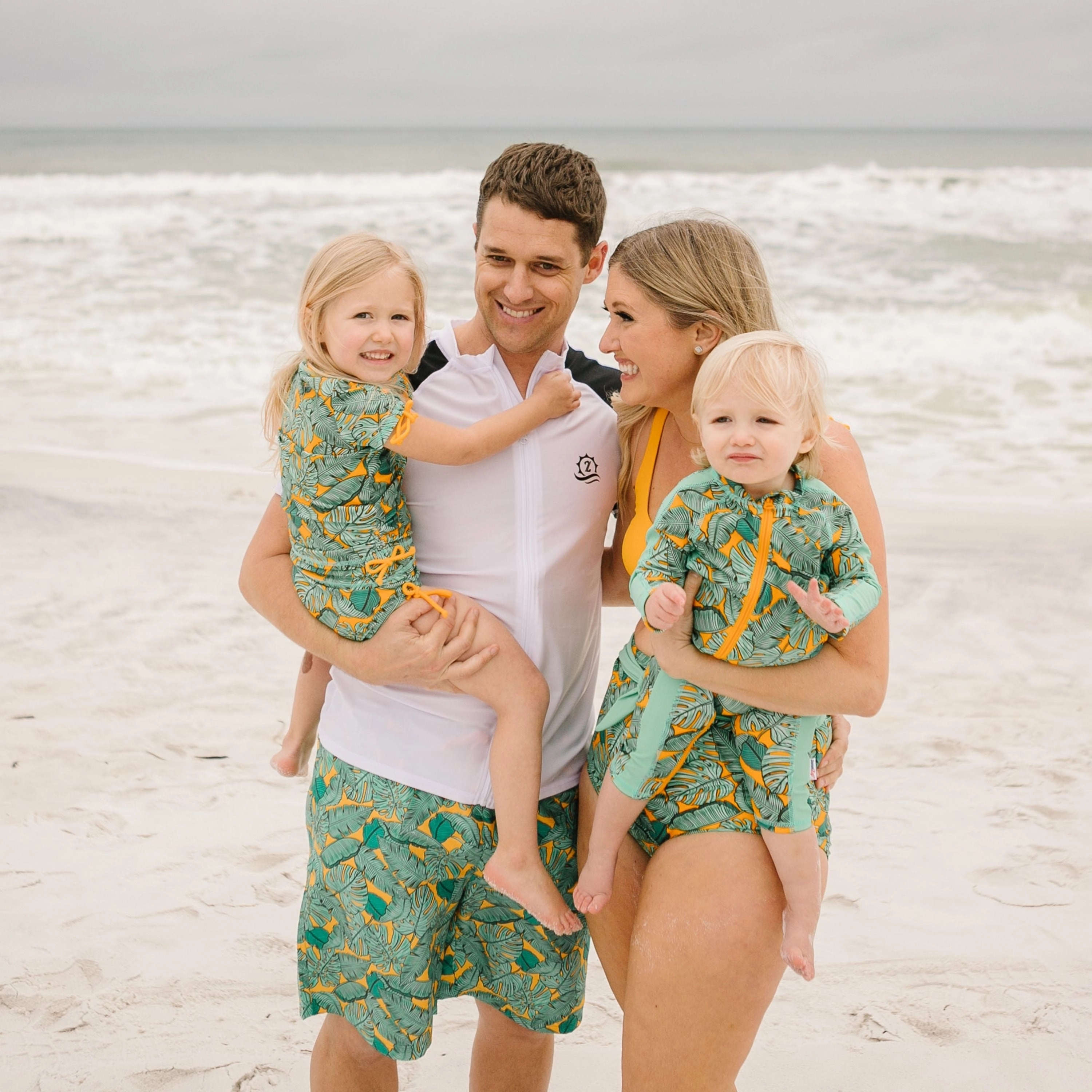 Sunsuit - Long Sleeve Romper Swimsuit | "The Tropics"