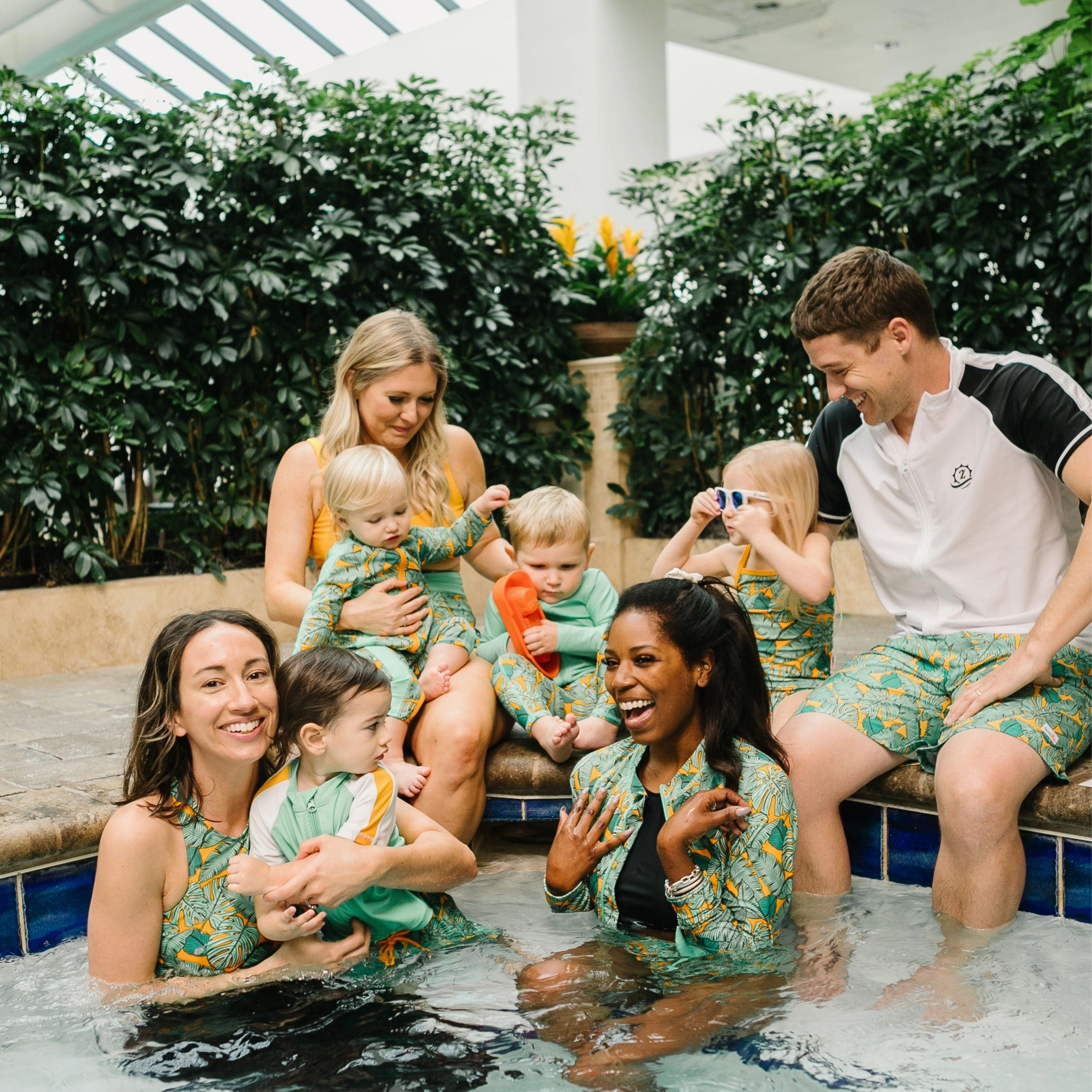 Sunsuit - Long Sleeve Romper Swimsuit | "The Tropics"