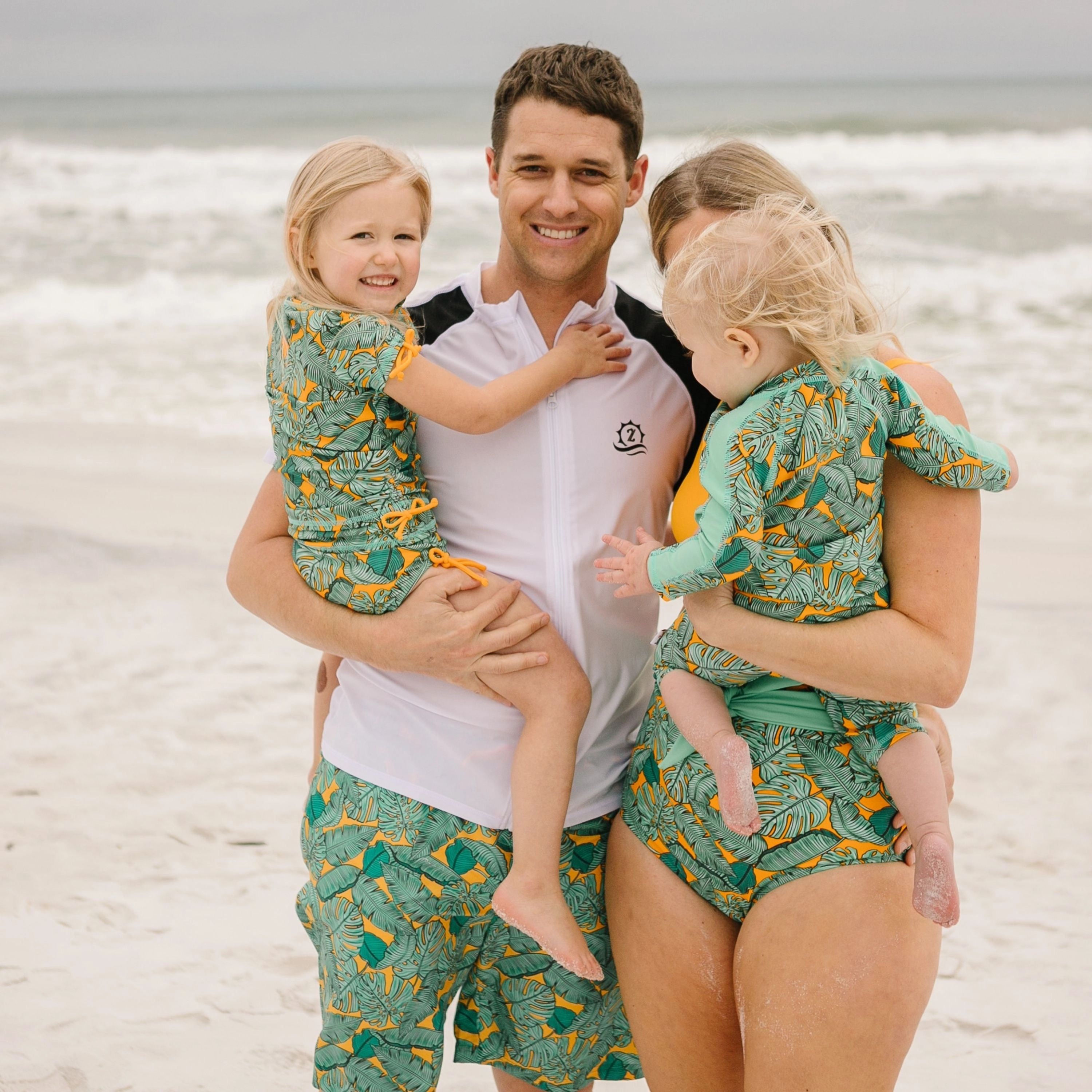 Sunsuit - Long Sleeve Romper Swimsuit | "The Tropics"