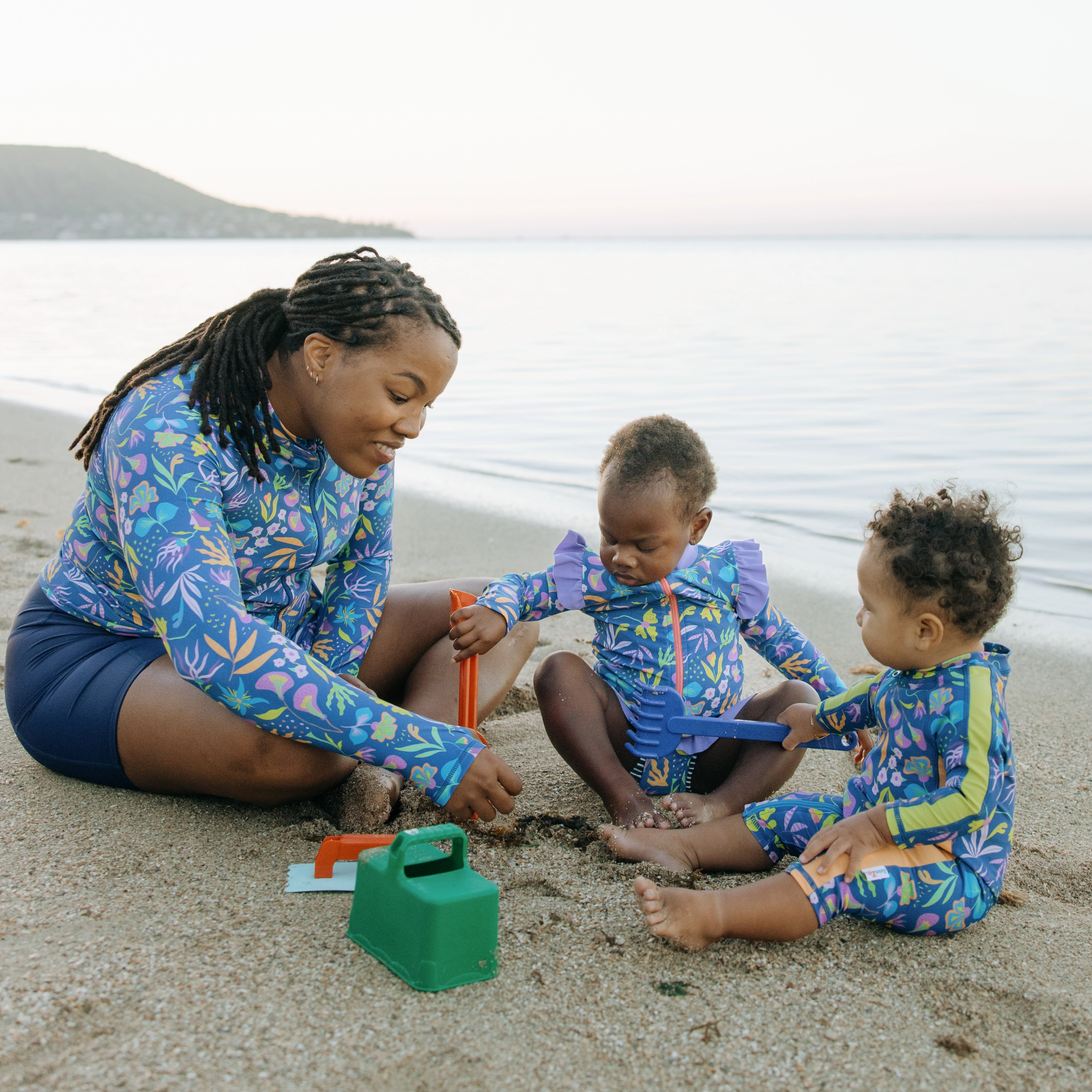 Sunsuit - Long Sleeve Romper Swimsuit | "Tropadelic"
