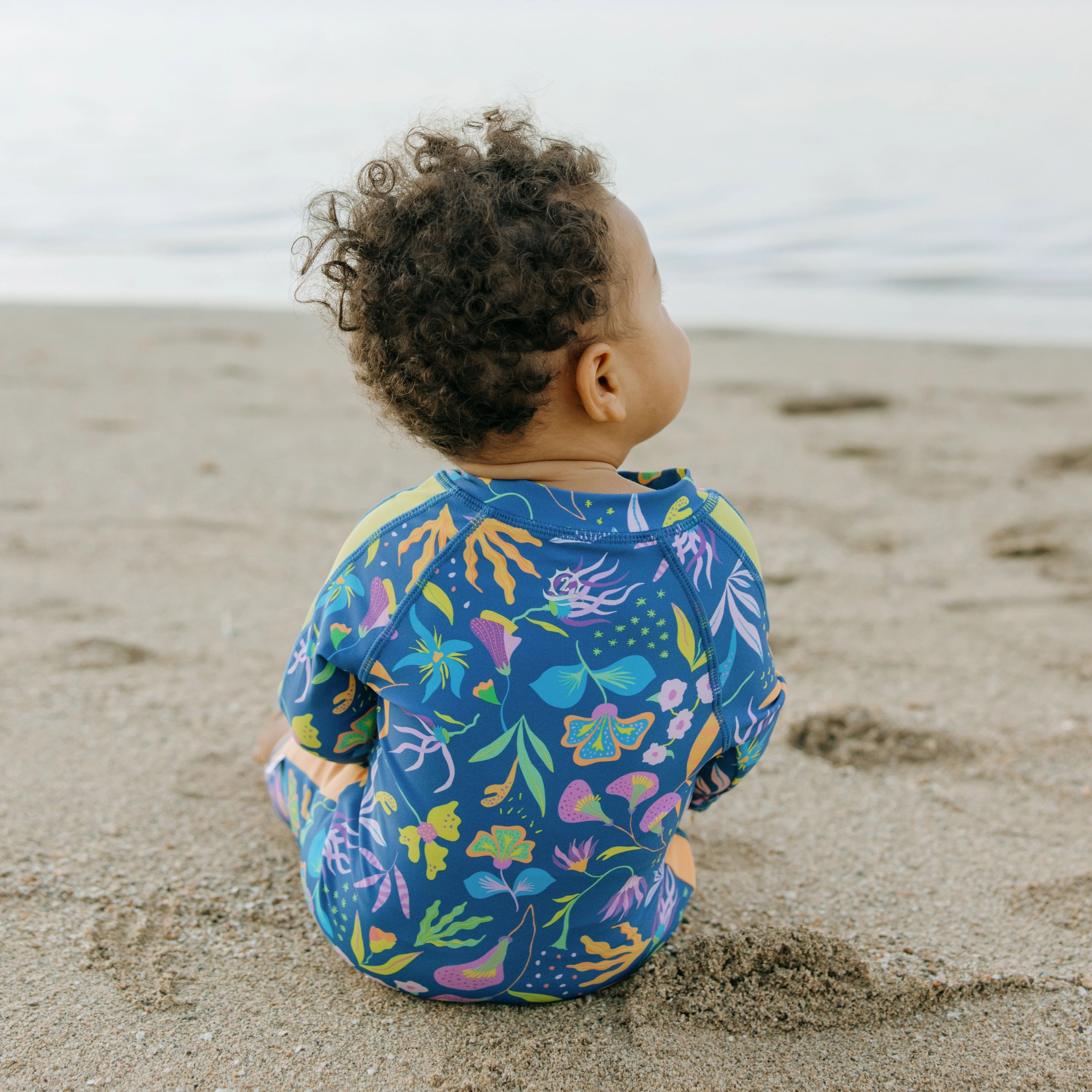 Sunsuit - Long Sleeve Romper Swimsuit | "Tropadelic"