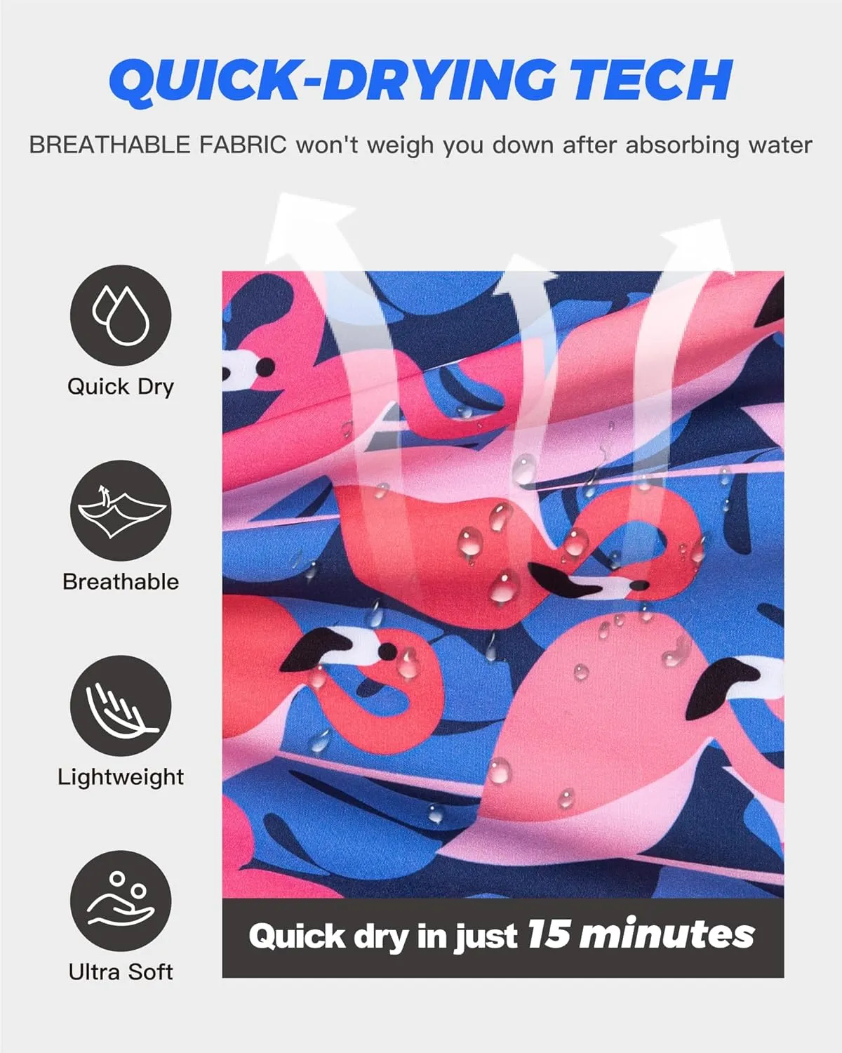 SURF CUZ 9" Mens Swim Trunks with Compression Liner Bathing Suits 2 in 1 Stretch Zipper Pockets Quick Dry