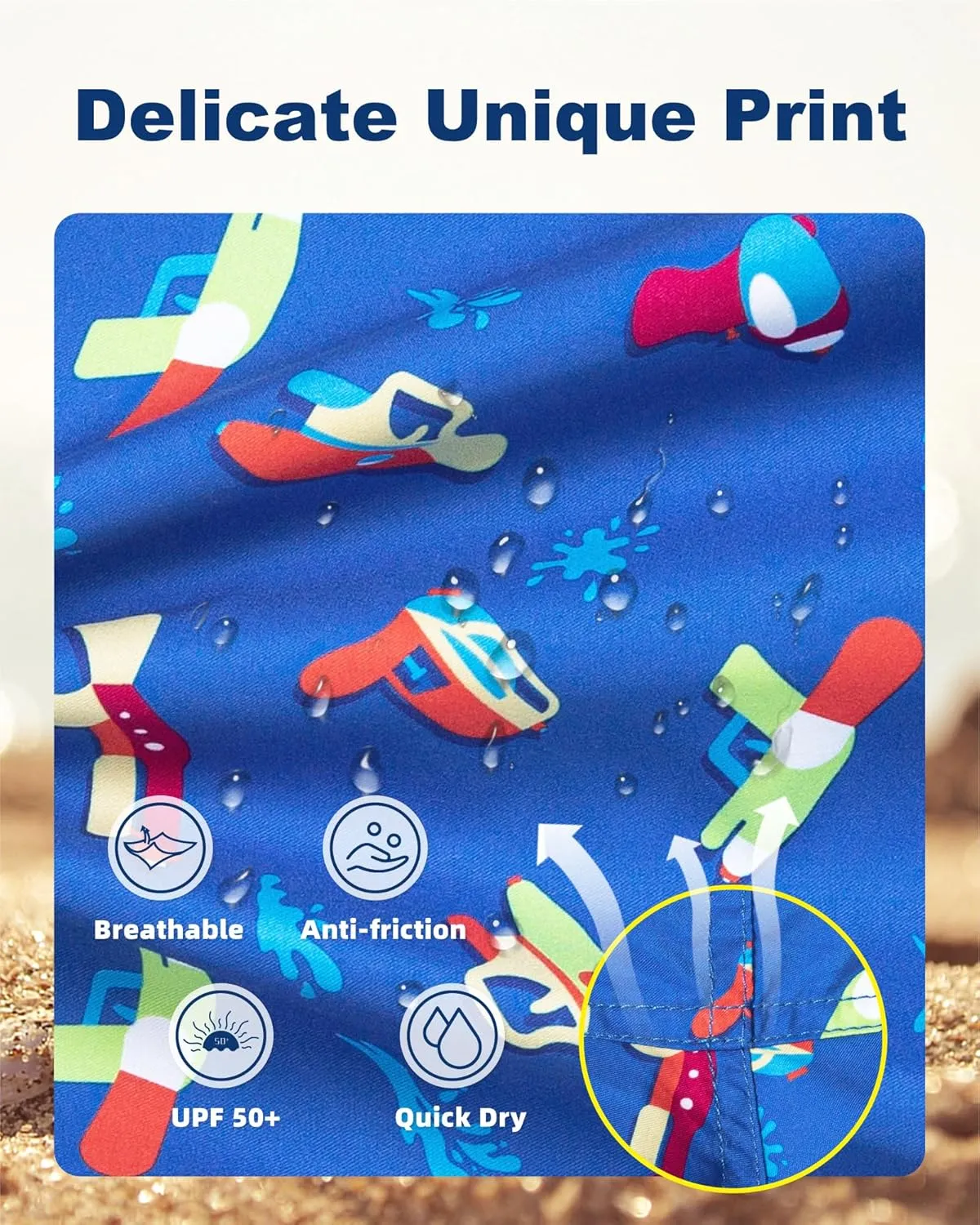 SURF CUZ Mens Swim Trunks 5 Inch Swim Shorts Quick Dry Bathing Suits for Men Beach Shorts Mesh Lining Swimming Trunks