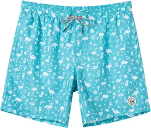 SURF CUZ Mens Swim Trunks 7" Swimming Trunks with Mesh Liner Quick Dry Swim Shorts for Men Swimwear Bathing Suits Pockets