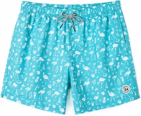 SURF CUZ Mens Swim Trunks 5 Inch Swim Shorts Quick Dry Bathing Suits for Men Beach Shorts Mesh Lining Swimming Trunks