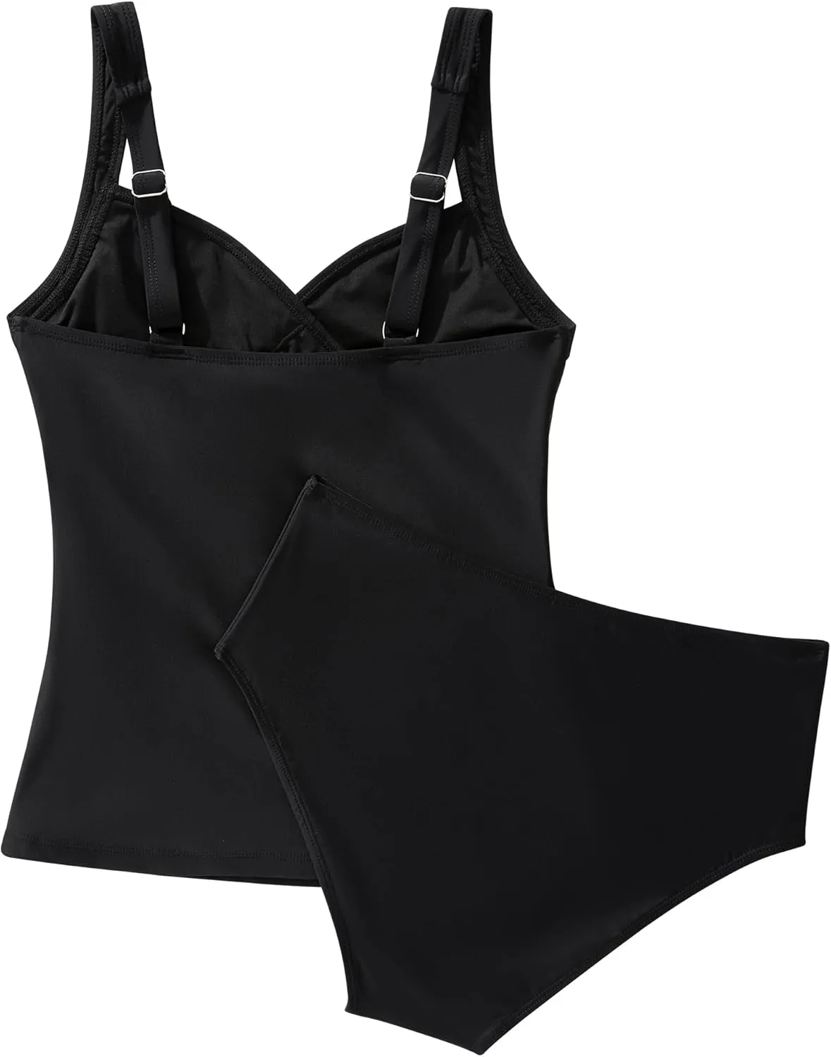 SUUKSESS Women Sexy Twist Push Up Tankini Swimsuit Tummy Control Bathing Suits