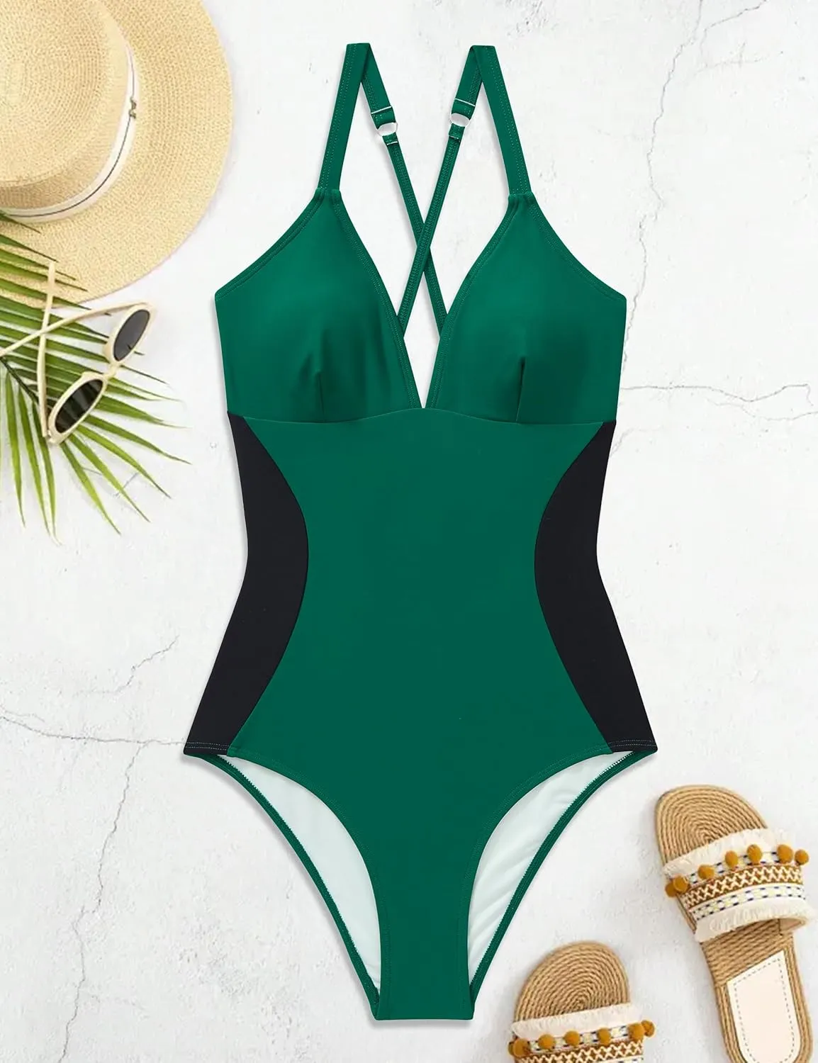 SUUKSESS Women Slimming Tummy Control One Piece Swimsuit Sexy Bathing Suit