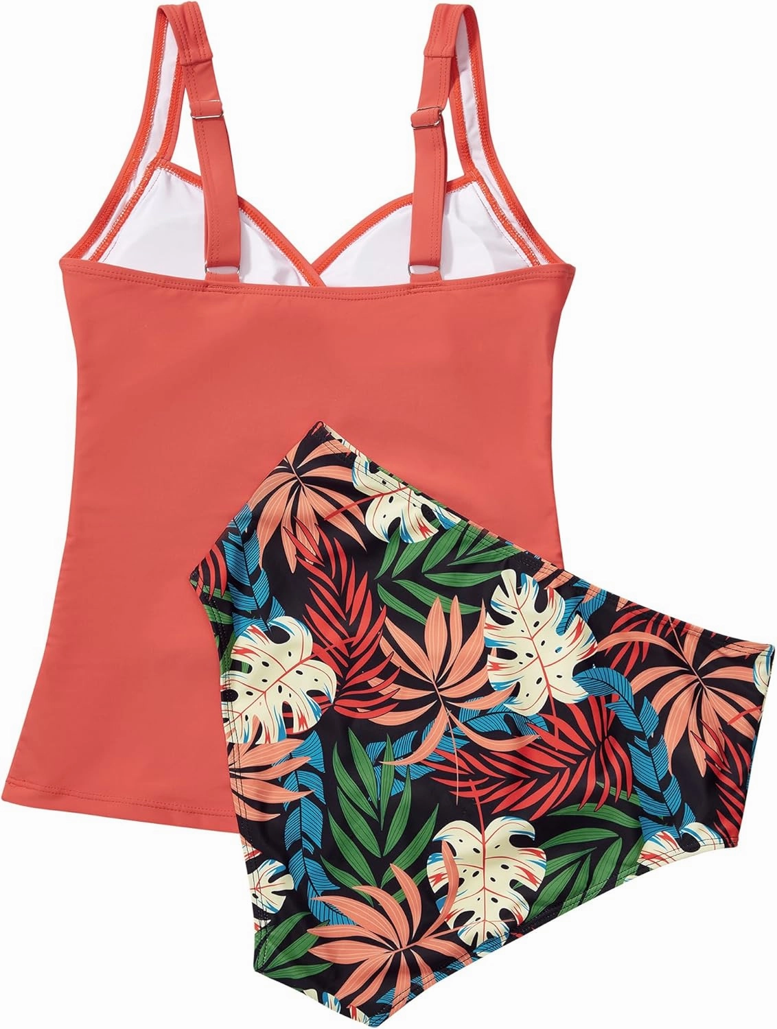 SUUKSESS Women Sexy Twist Push Up Tankini Swimsuit Tummy Control Bathing Suits