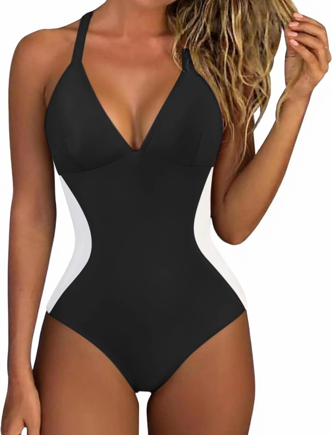 SUUKSESS Women Slimming Tummy Control One Piece Swimsuit Sexy Bathing Suit