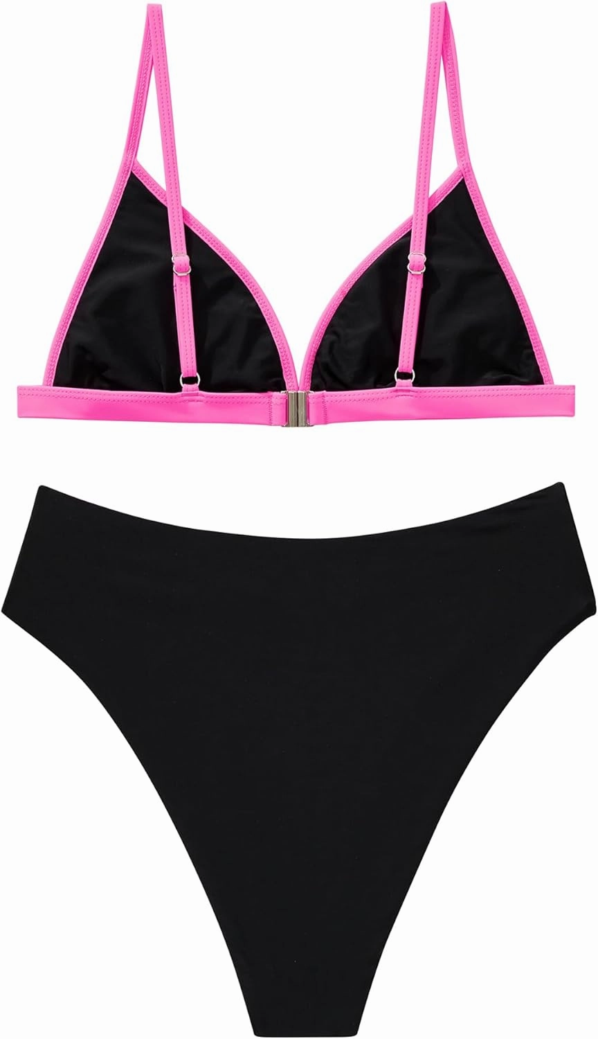 SUUKSESS Women Triangle High Cut Bikini Sets Sexy High Waisted 2 Piece Swimsuit