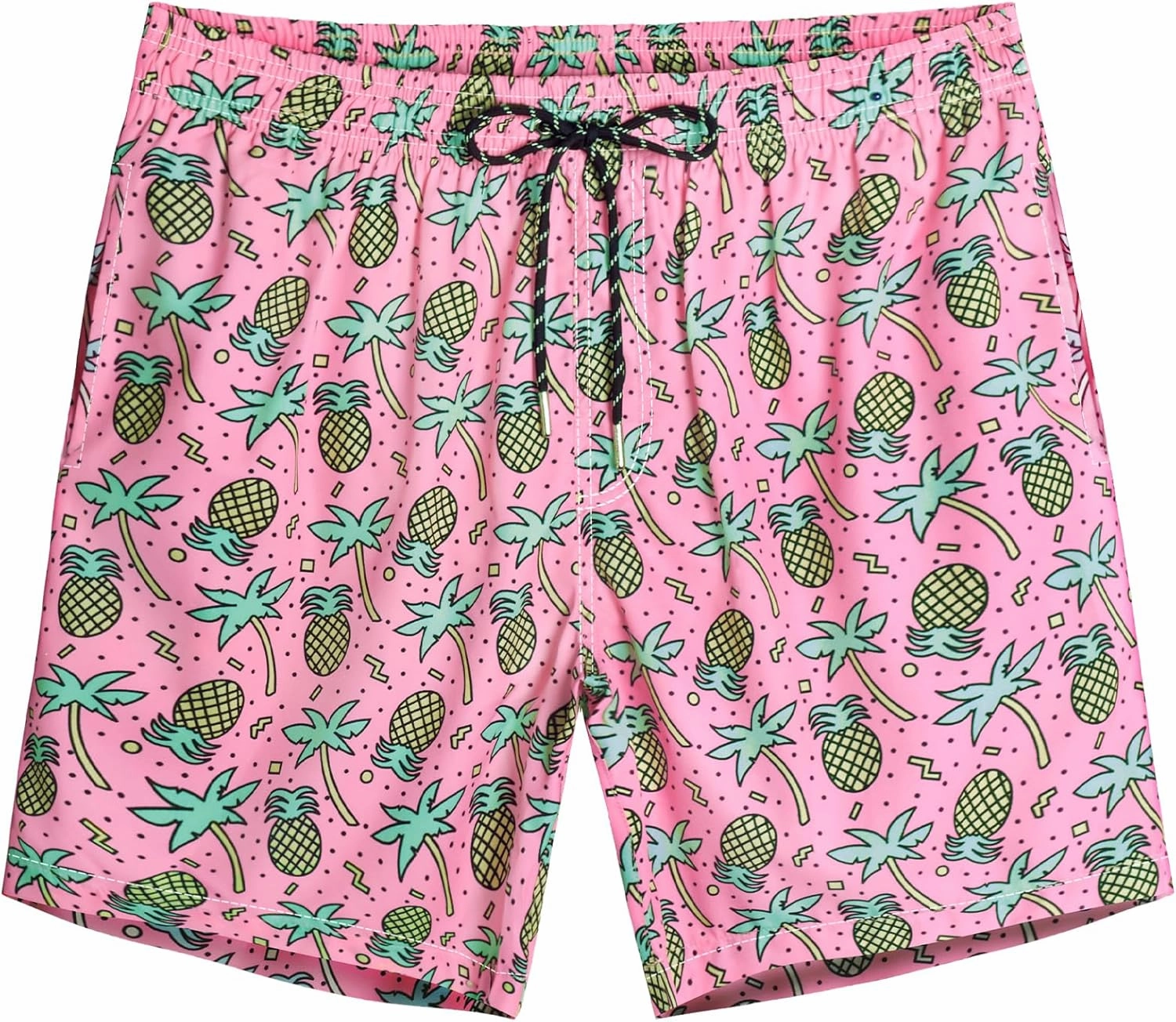 Swim Trunks Mens 7 Inch Bathing Suit with Mesh Liner Men's Stretch Swimwear Quick Dry Swimsuit Beach Shorts