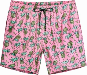 Swim Trunks Mens 7 Inch Bathing Suit with Mesh Liner Men's Stretch Swimwear Quick Dry Swimsuit Beach Shorts