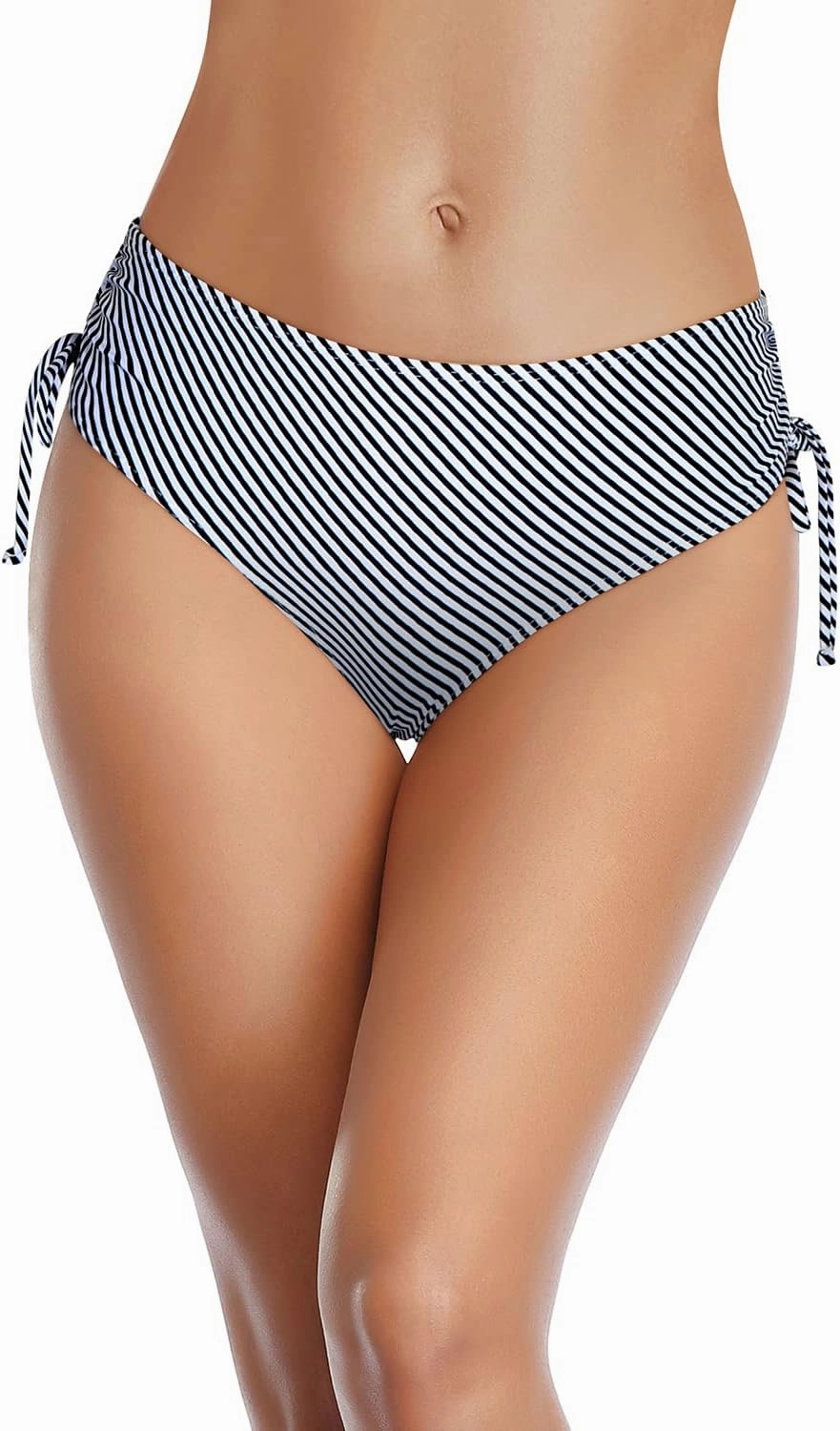 Tempt Me Women Bikini Bottoms Side Tie Adjustable Bathing Suit Swimsuit Full Coverage Swim Bottom