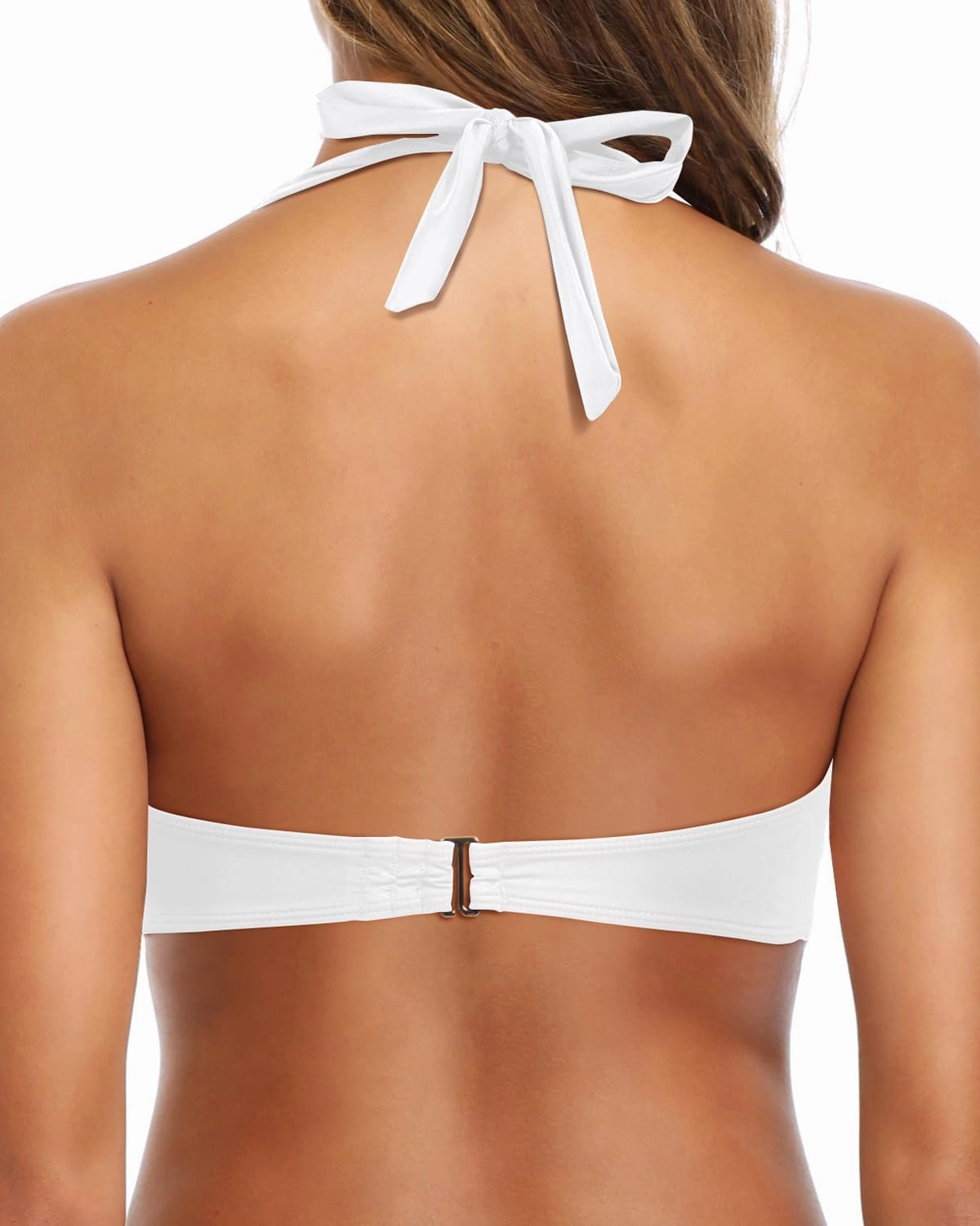 Tempt Me Women Halter Bikini Top Padded Swimsuit Top V Neck Bathing Suit Tops Only