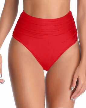 Tempt Me Women High Waisted Bikini Bottom Full Coverage Swimsuit Bottom