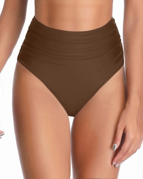 Tempt Me Women High Waisted Bikini Bottom Full Coverage Swimsuit Bottom