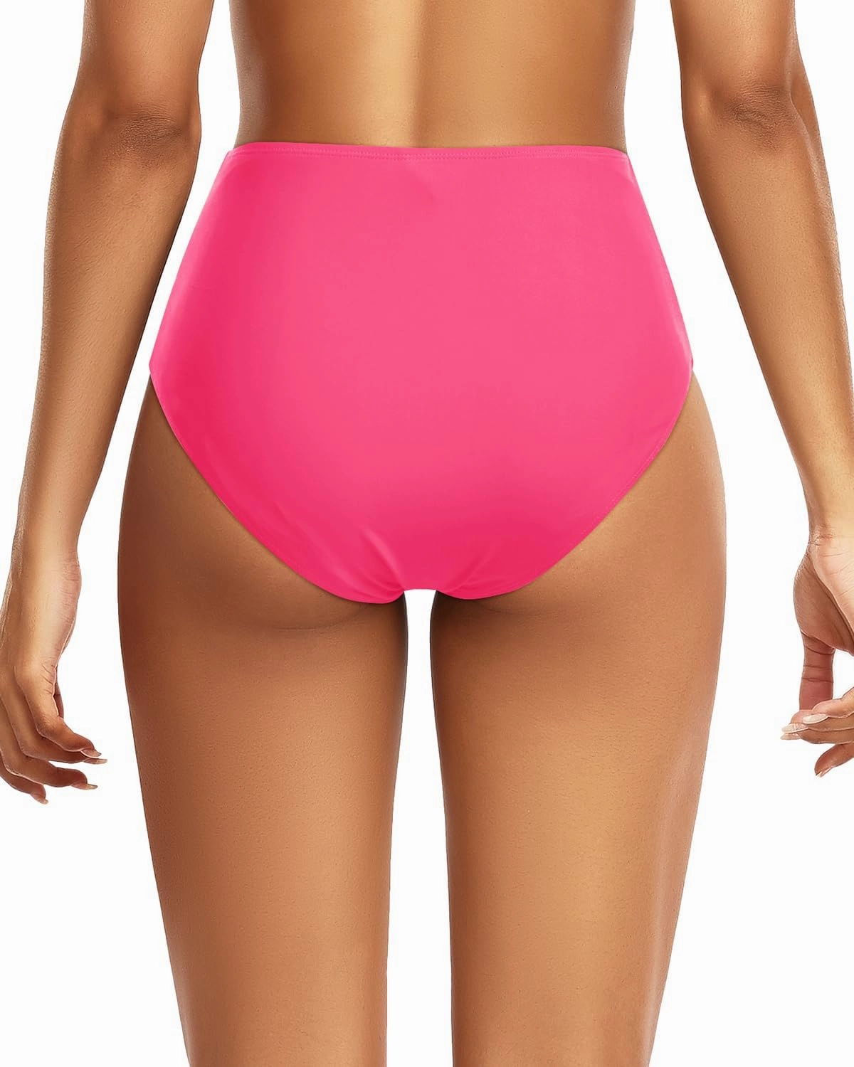 Tempt Me Women High Waisted Bikini Bottoms Full Coverage Swimsuit Bottoms Ruched Bathing Suit Bottom