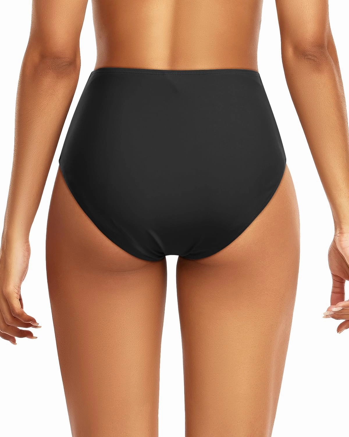 Tempt Me Women High Waisted Bikini Bottoms Full Coverage Swimsuit Bottoms Ruched Bathing Suit Bottom