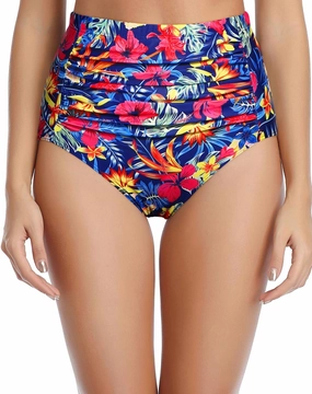 Tempt Me Women High Waisted Bikini Bottoms Tummy Control Swimsuit Bottoms Ruched Bathing Suit Bottom