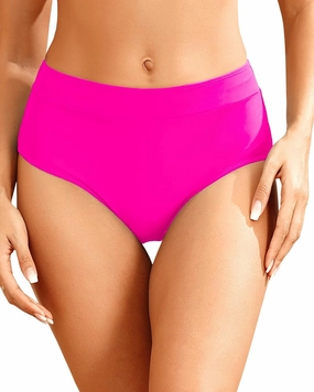Tempt Me Women Mid Waist Bikini Bottoms - Full Coverage Bathing Suit Swim Bottom Swimsuit Swimwear