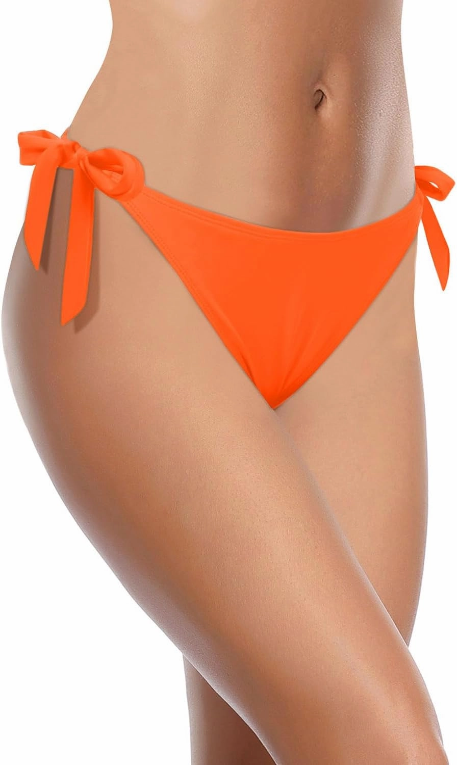 Tempt Me Women Side Tie Bikini Bottoms - String Swim Bottoms Low Rise Bathing Suit Bottoms Cheeky Coverage Swimwear 2025