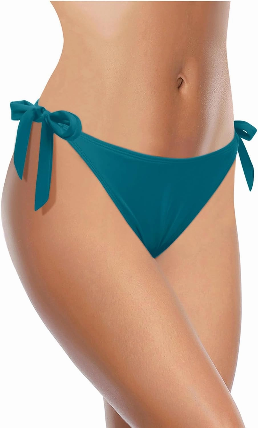 Tempt Me Women Side Tie Bikini Bottoms - String Swim Bottoms Low Rise Bathing Suit Bottoms Cheeky Coverage Swimwear 2025
