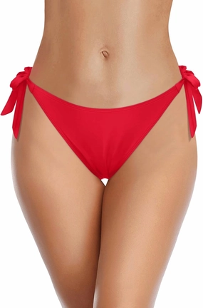 Tempt Me Women Side Tie Bikini Bottoms - String Swim Bottoms Low Rise Bathing Suit Bottoms Cheeky Coverage Swimwear 2025