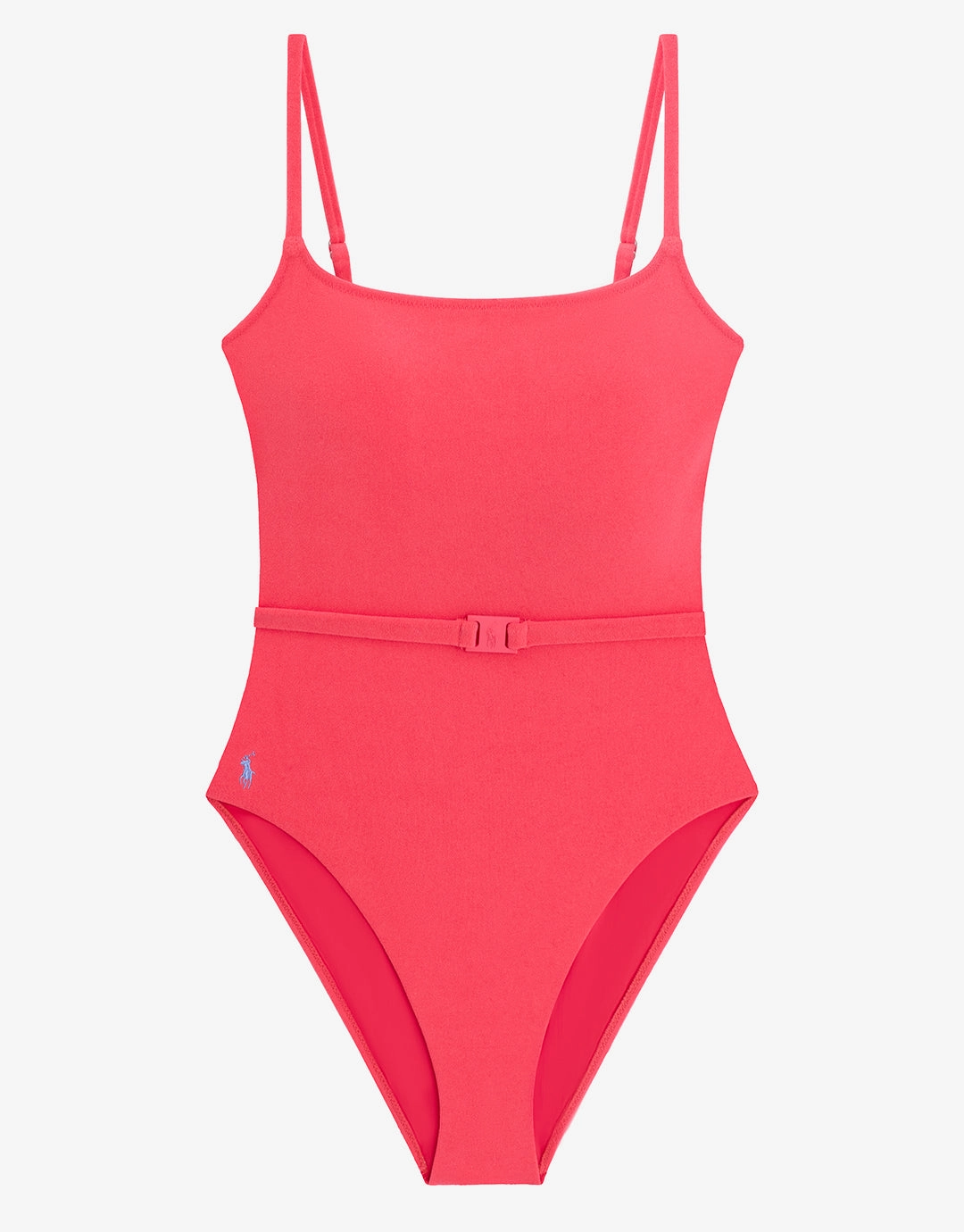 Terry Belted Kennedy Swimsuit - Coral