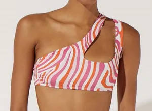 The Brody Bikini Top In Abstract Zebra