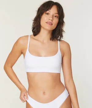 The Maui Bikini Top - Eco Nylon - White
