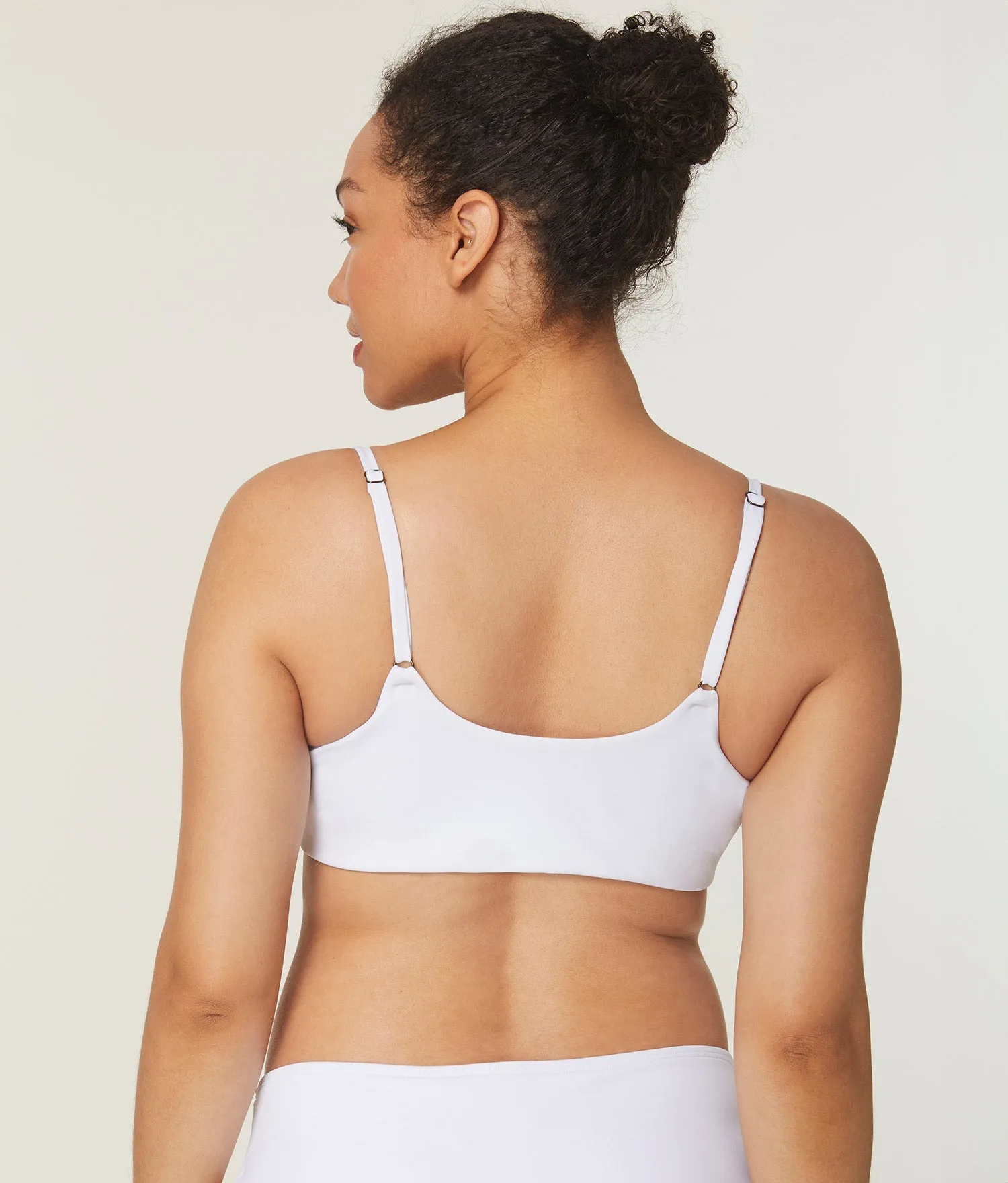 The Maui Bikini Top - Eco Nylon - White