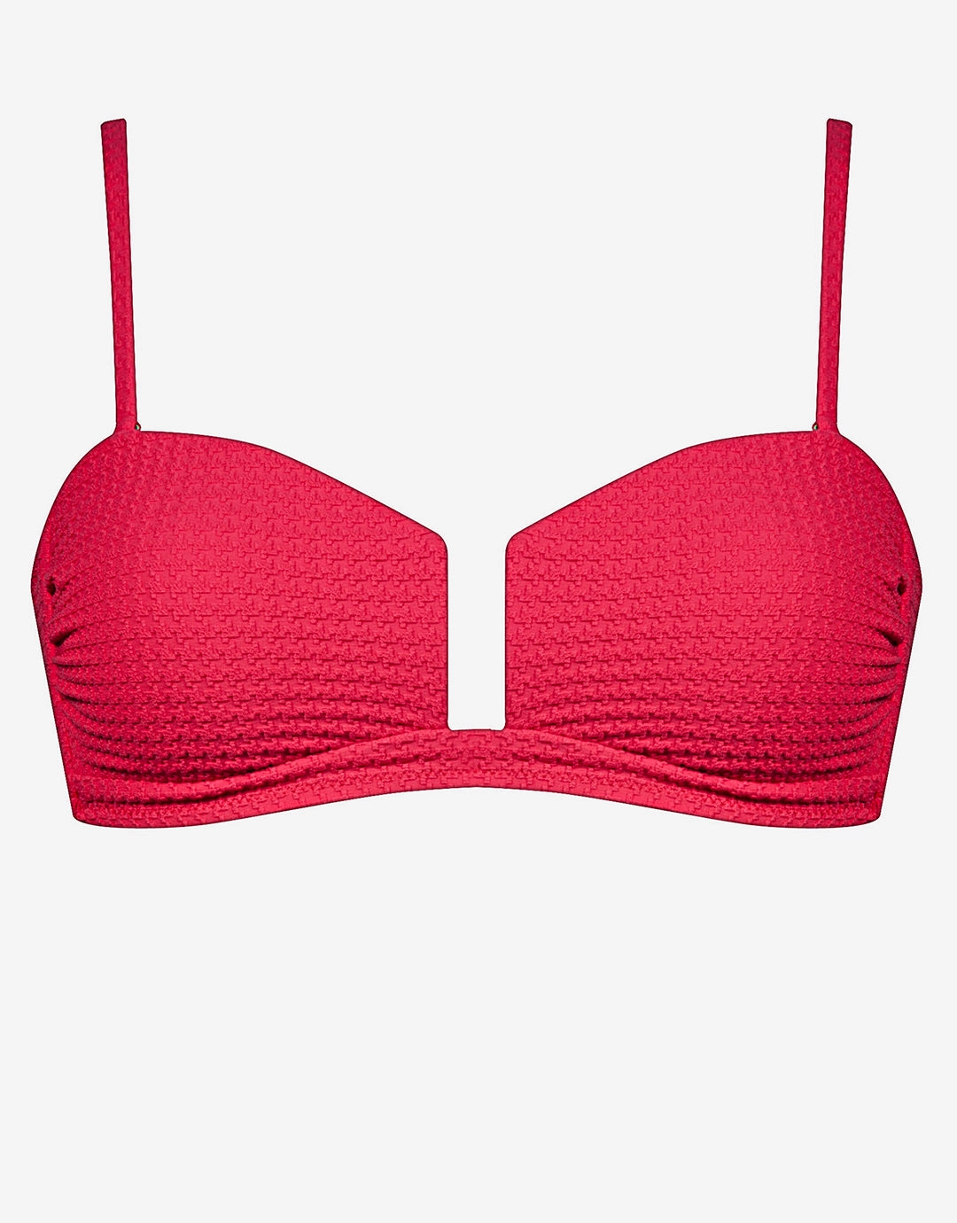 The Bloom Bandeau Bikini Top - Radiant Red
