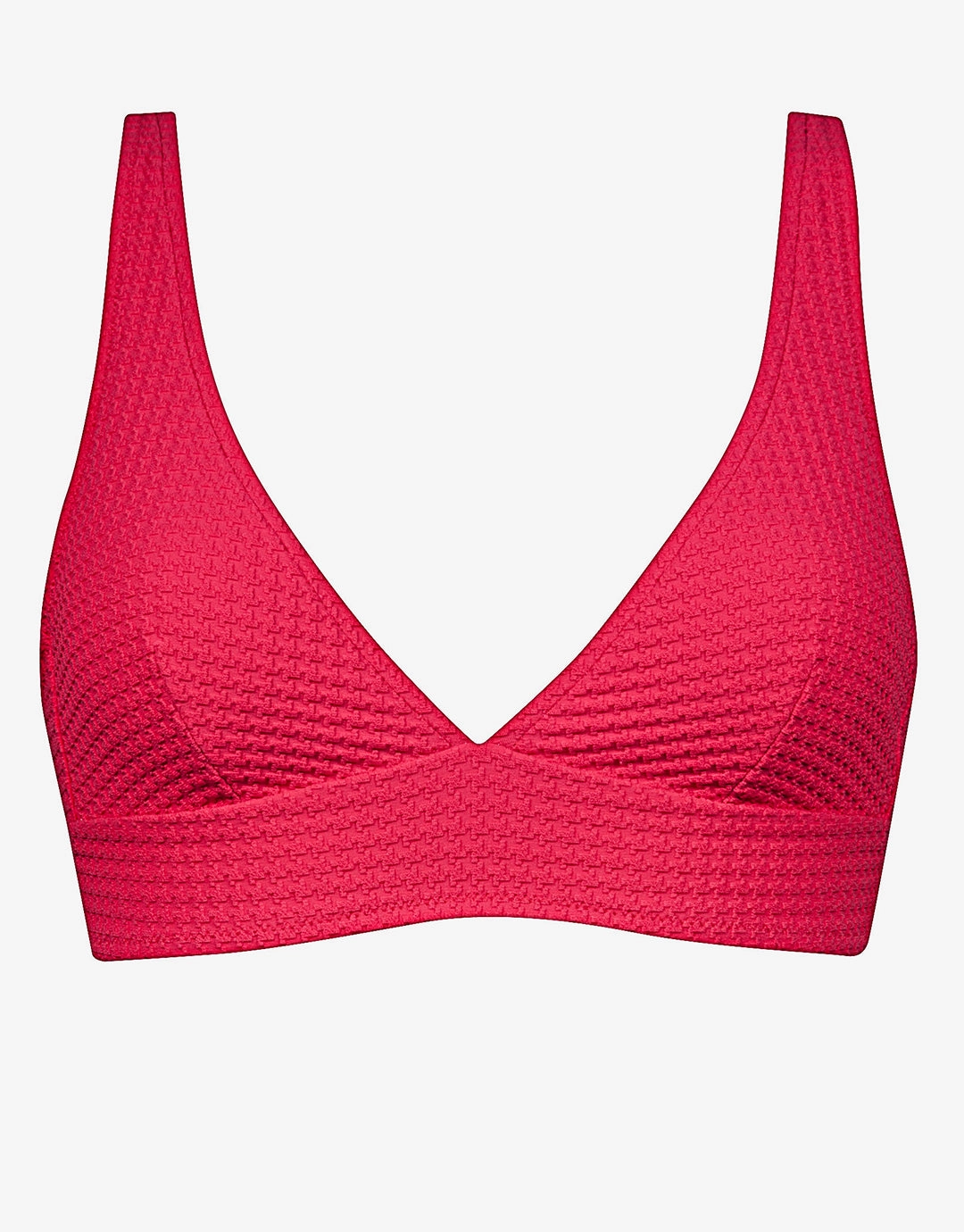 The Bloom Bralette Bikini Top - Radiant Red