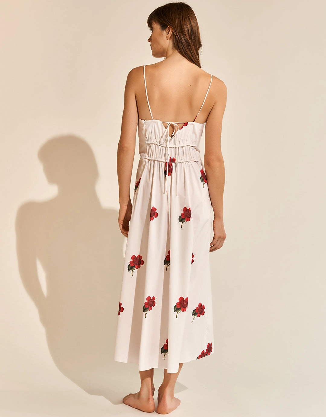 The Bloom Dress - White Red