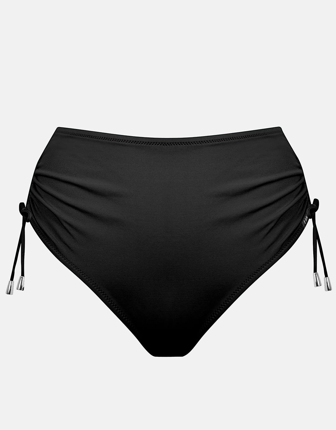 The Core High Waist Adjustable Bikini Pant - Black