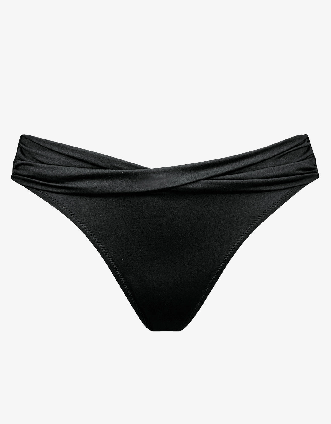 The Essentials Twist Front Bikini Pant - Black