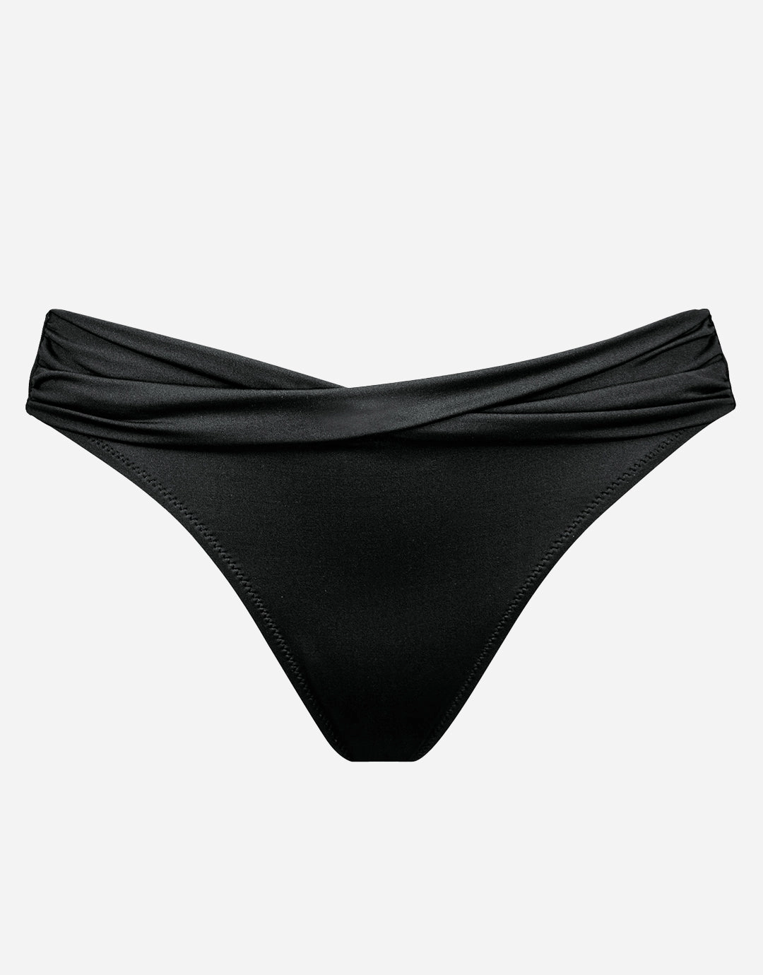 The Essentials Twist Front Bikini Pant - Black