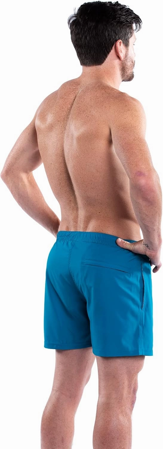 Third Wave Premium Swim Trunks - Men's 5 Inch Inseam Quick Dry Swim Shorts for Beach and Swimming