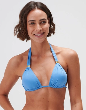 Timeless Halter Bikini Top - Cerulean