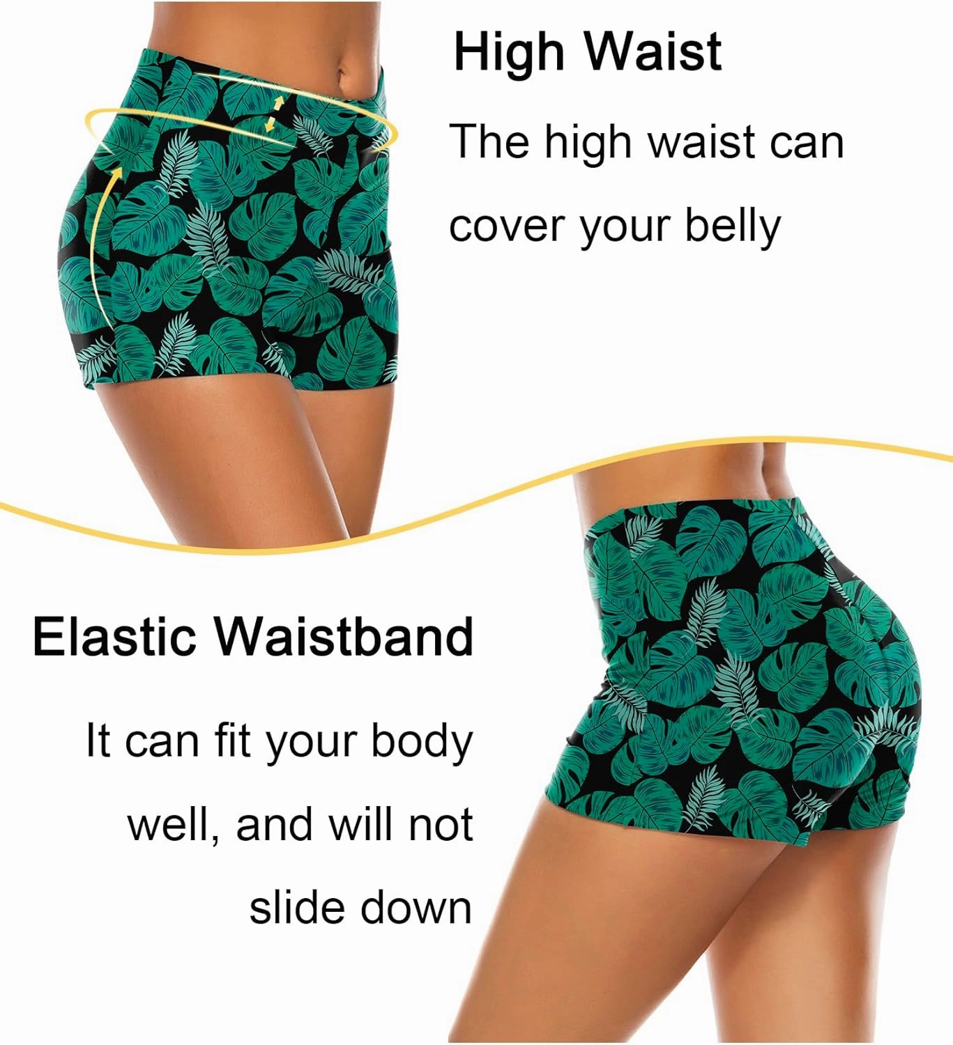 Tournesol Women's Swim Shorts High Waisted Bathing Suit Bottoms Swimsuit Boy Shorts Swimming Bottoms