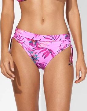Tropic Radiance Adjustable Bikini Pant - Electric Pink