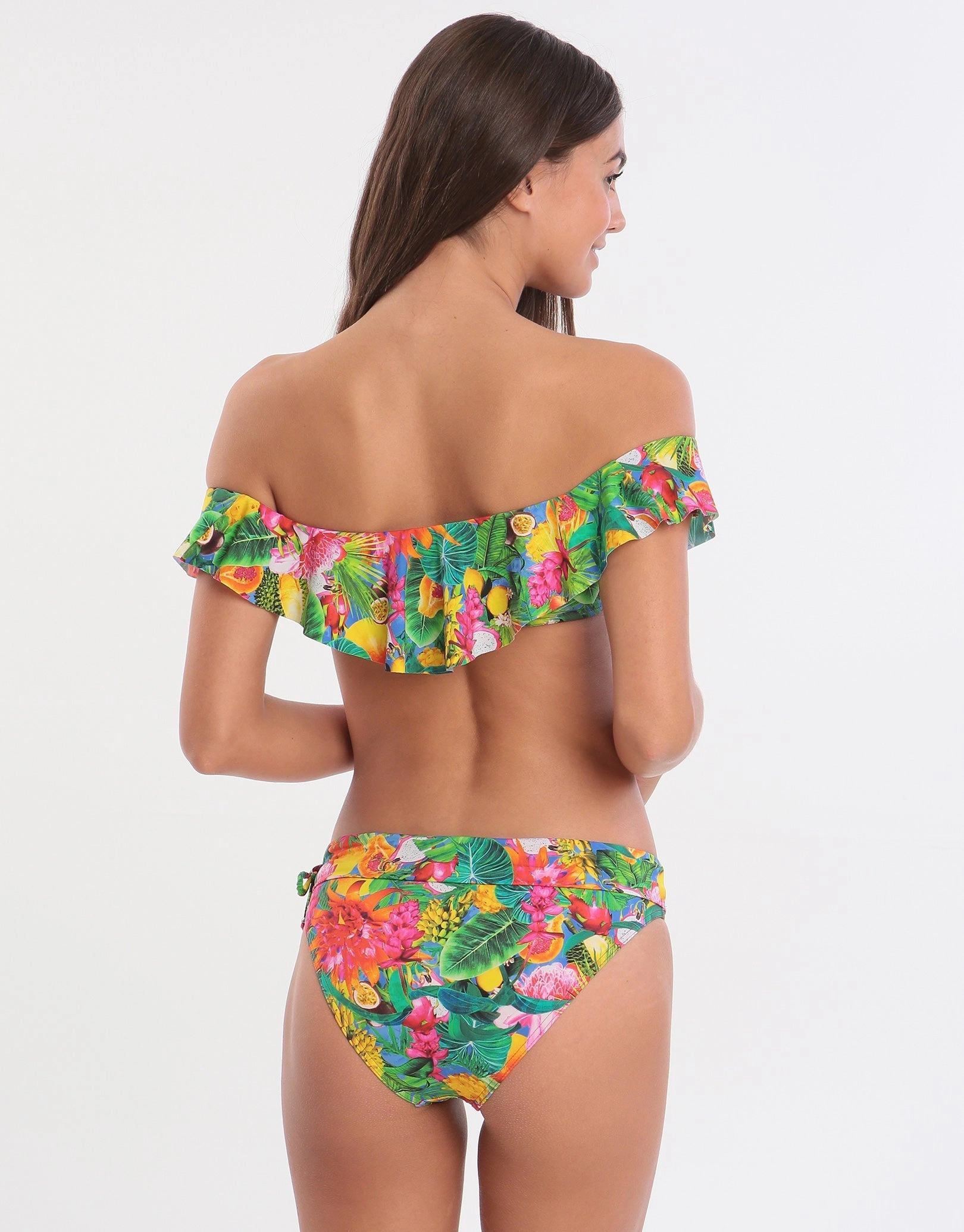 Tropicool Tolvo Off The Shoulder Bikini Top - Blue