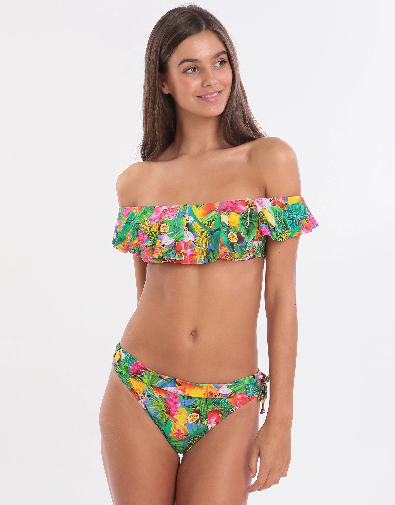 Tropicool Tolvo Off The Shoulder Bikini Top - Blue