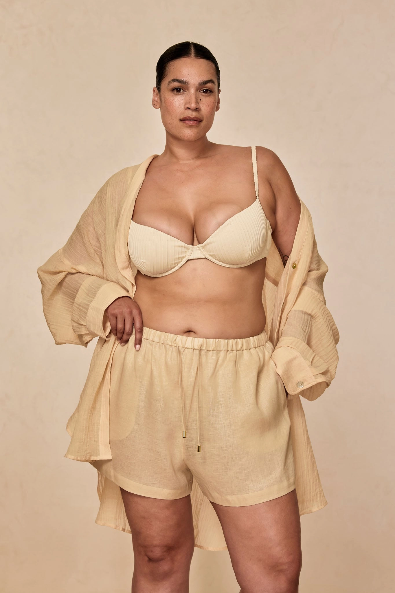 Tuscany Short - Vanilla Linen