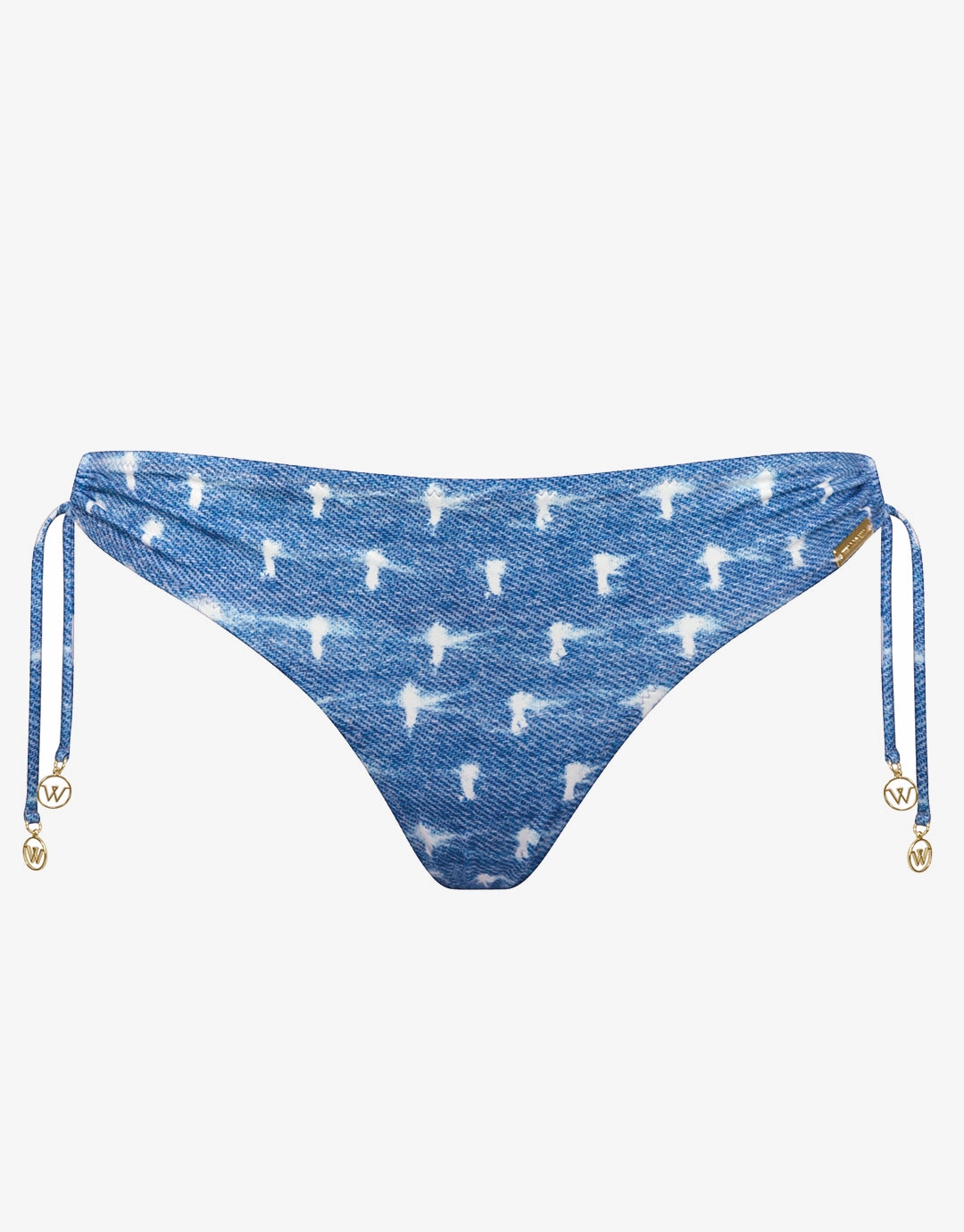 Urban Indigo Loop Side Bikini Pant - Denim White