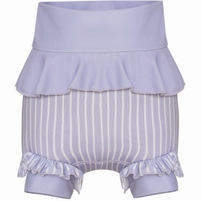 Vanilla COPENHAGEN Neoprene Swim Pants UV50  Lucy Lavender Striped